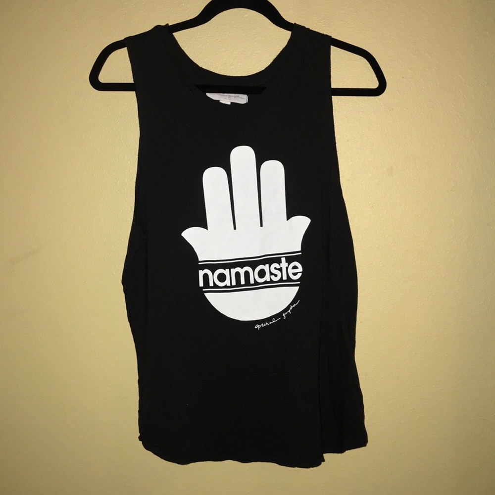 Black Namaste Spiritual Gangster Tank